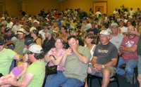 Attendees at the closing ceremonies (2008)